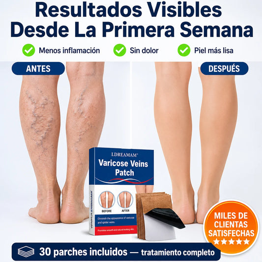 🩹 Parche Para Varices | Circulación Activa y Piernas Sin Dolor
