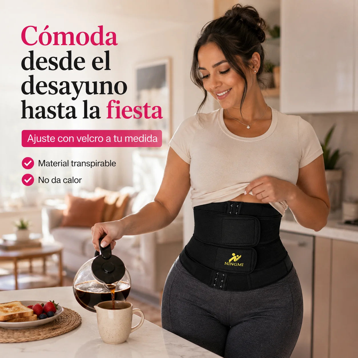 Faja Moldeadora de Doble Compresión | Cintura Definida al Instante