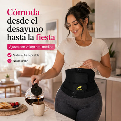Faja Moldeadora de Doble Compresión | Cintura Definida al Instante