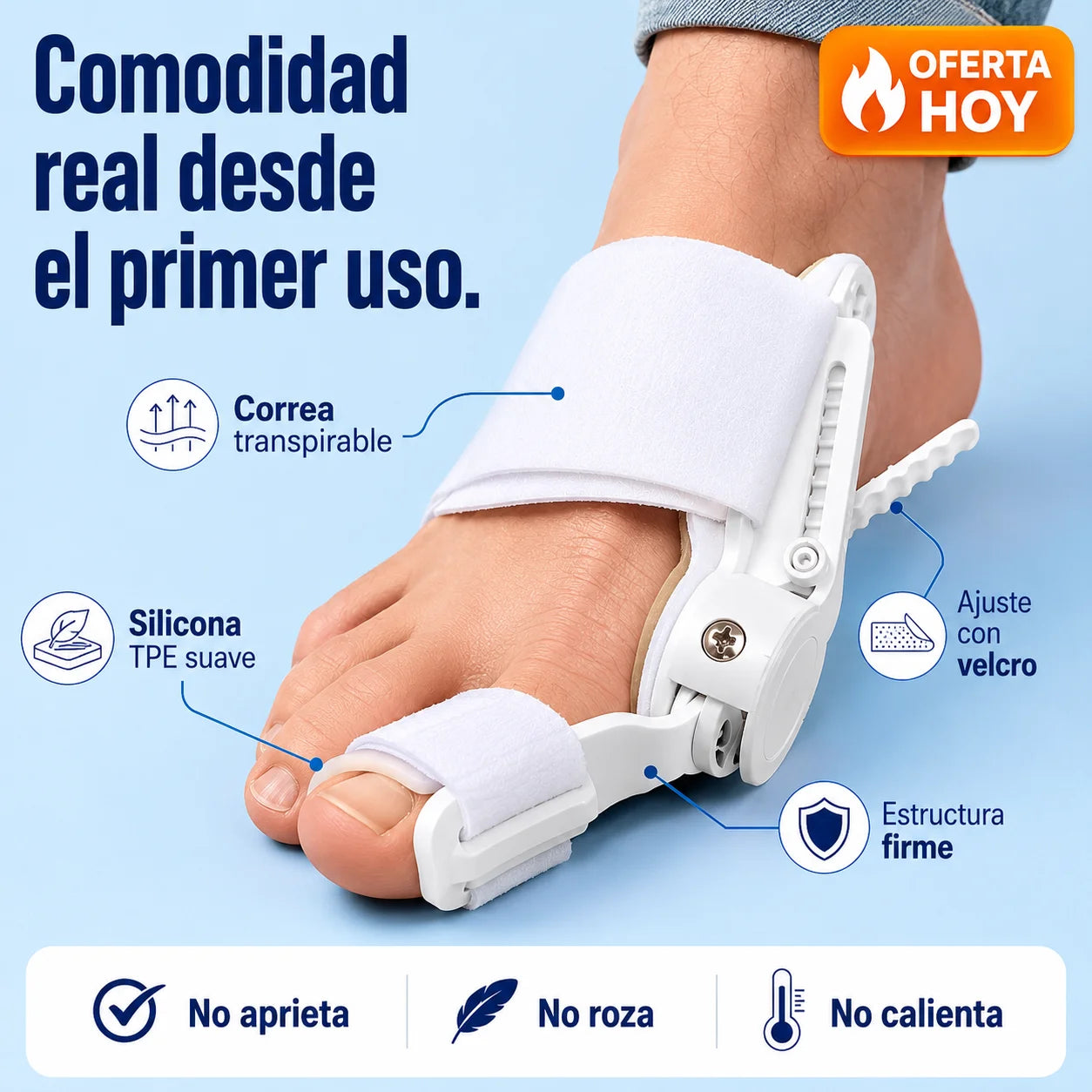🦶 Corrector de Juanetes | Alivio Real Sin Cirugía