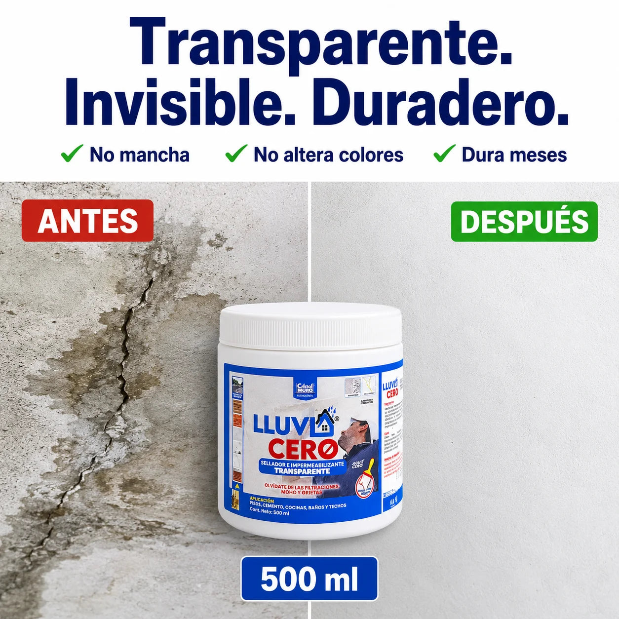 Lluvia Cero | Impermeabilizante Transparente — Adiós a las Goteras Para Siempre