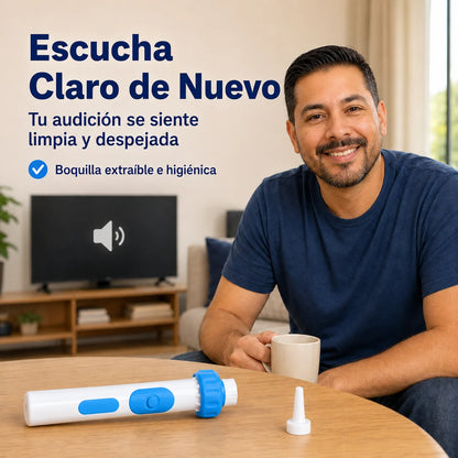 AudioClear® Limpiador Eléctrico de Oídos | Adiós a la Cera Sin Dolor