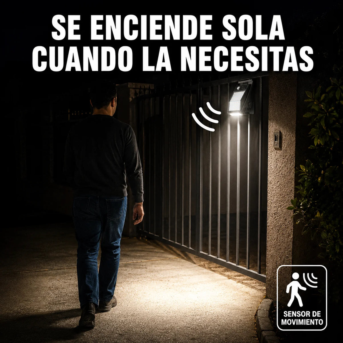 Lámpara Solar Clip | Luz Automática Sin Cables Ni Instalación
