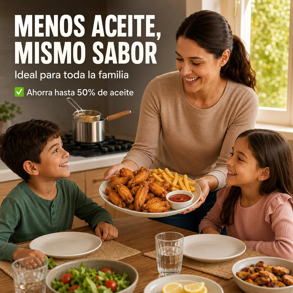 🍟 MINI FREIDORA DE ACERO INOXIDABLE | Cocina Crujiente Sin Salpicaduras de Aceite