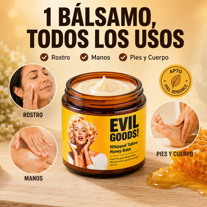 EvilGoods Bálsamo de Sebo y Miel Manuka | Hidratación Profunda Sin Químicos