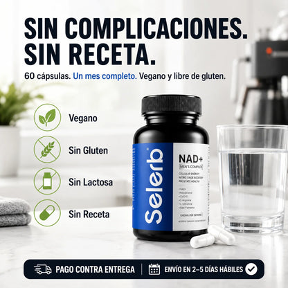 NAD Selerb Men's Complex | Vitalidad y Potencia Masculina Real