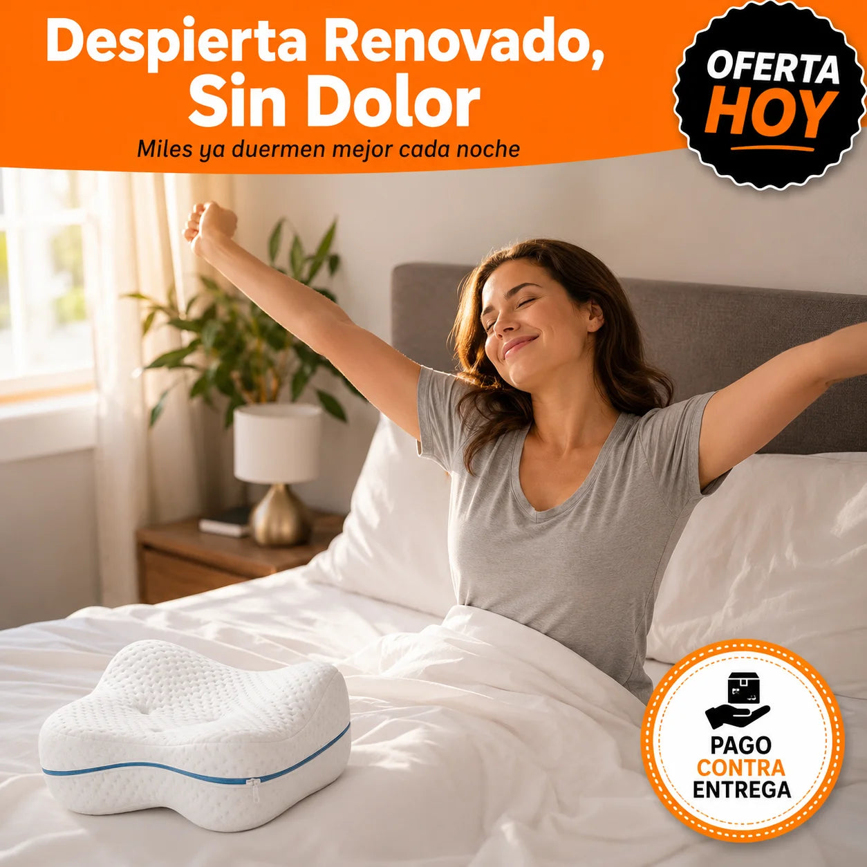 Almohada Ortopédica de Piernas | Duerme Sin Dolor Desde Hoy