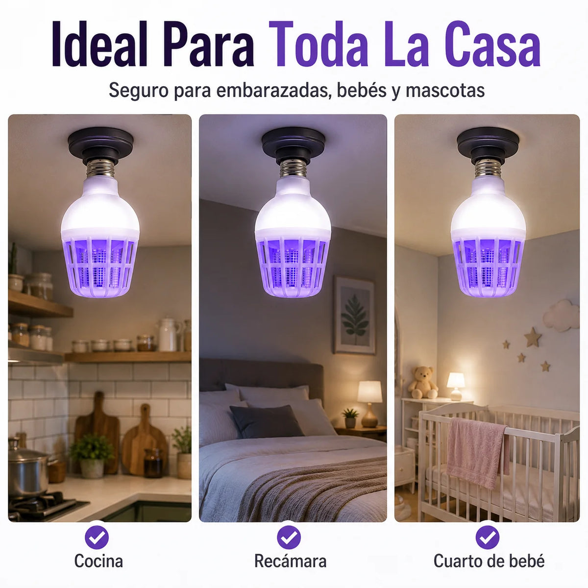 Bombillo Mata Mosquitos | Ilumina Tu Hogar y Elimina Zancudos al Instante