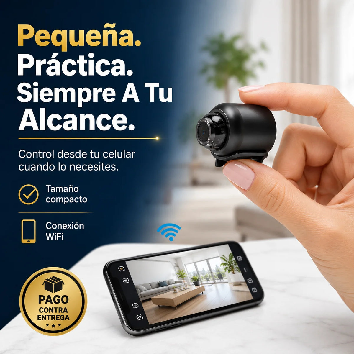 Mini Cámara X5 WiFi | Control y Tranquilidad Desde Tu Celular
