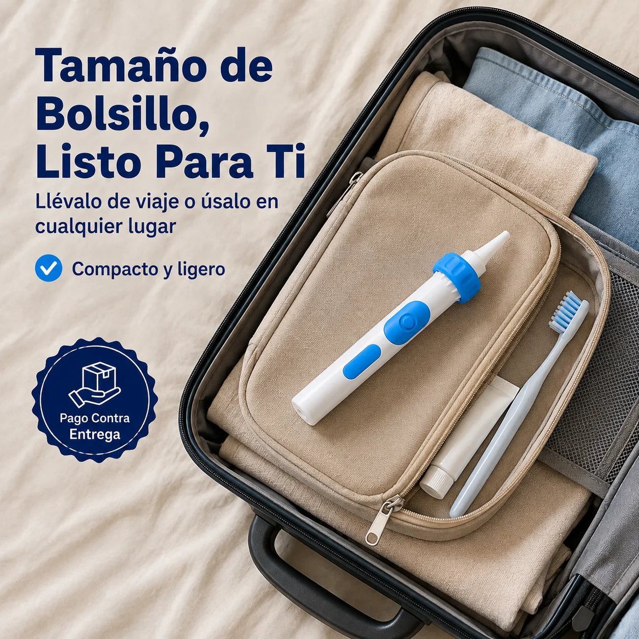 AudioClear® Limpiador Eléctrico de Oídos | Adiós a la Cera Sin Dolor