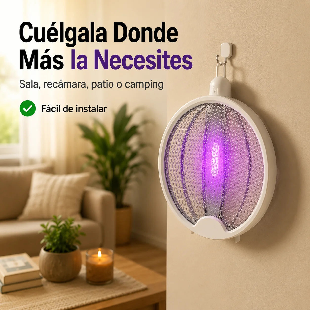Raqueta Eléctrica Mata Mosquitos | Adiós a las Picaduras en Segundos