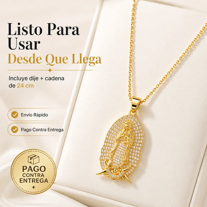 Dije Virgen de Guadalupe Grande | Fe y Brillo que Se Notan