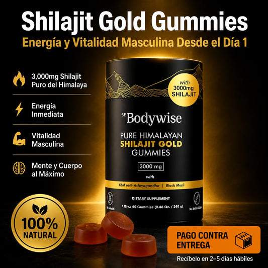Shilajit Gomas | Energía y Vitalidad Masculina Desde el Día 1