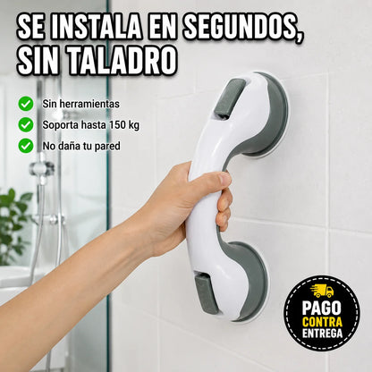 Barra de Seguridad Antideslizante | Apoyo Firme Sin Perforar tu Pared