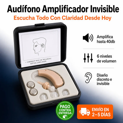 Audífono Amplificador Invisible | Escucha Todo Con Claridad