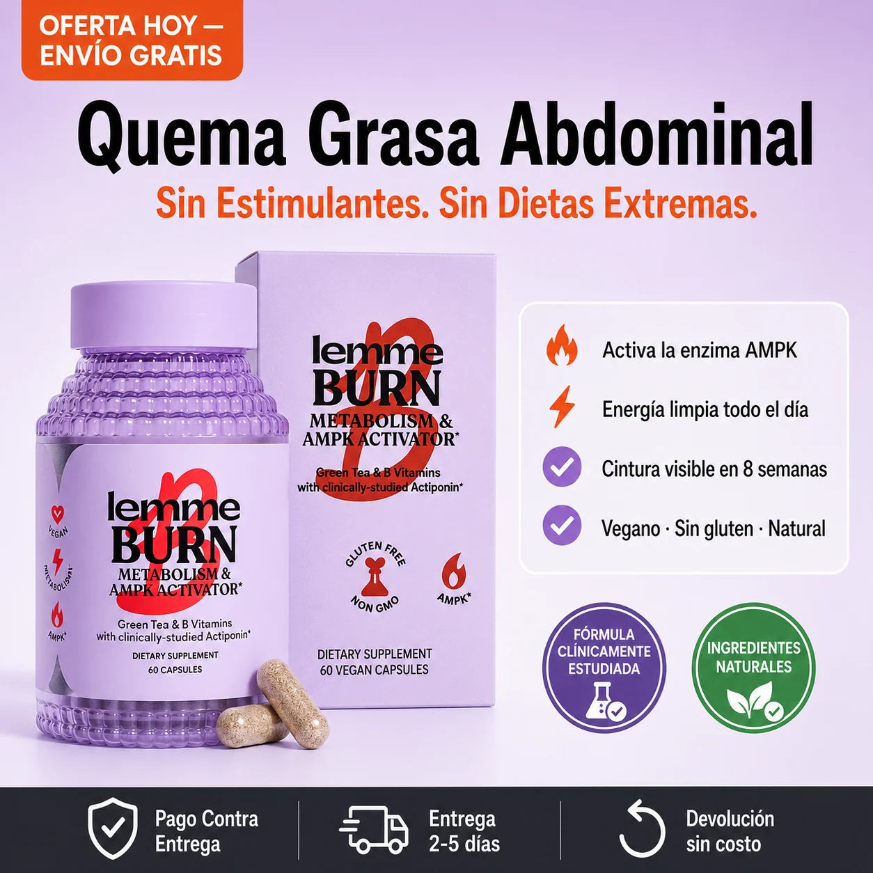 Lemme Burn | Quema Grasa Abdominal Sin Estimulantes