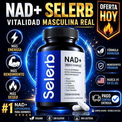 NAD Selerb Men's Complex | Vitalidad y Potencia Masculina Real
