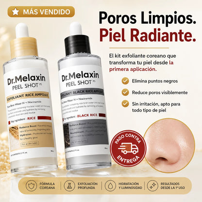 Kit Exfoliante Dr. Melaxin | Poros Limpios y Piel Radiante en Casa