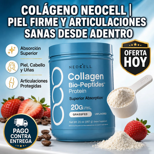 NeoCell Colágeno Bio-Peptides | Piel Firme, Cabello Fuerte y Articulaciones Sanas Desde Adentro