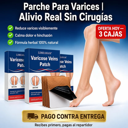 🩹 Parche Para Varices | Circulación Activa y Piernas Sin Dolor