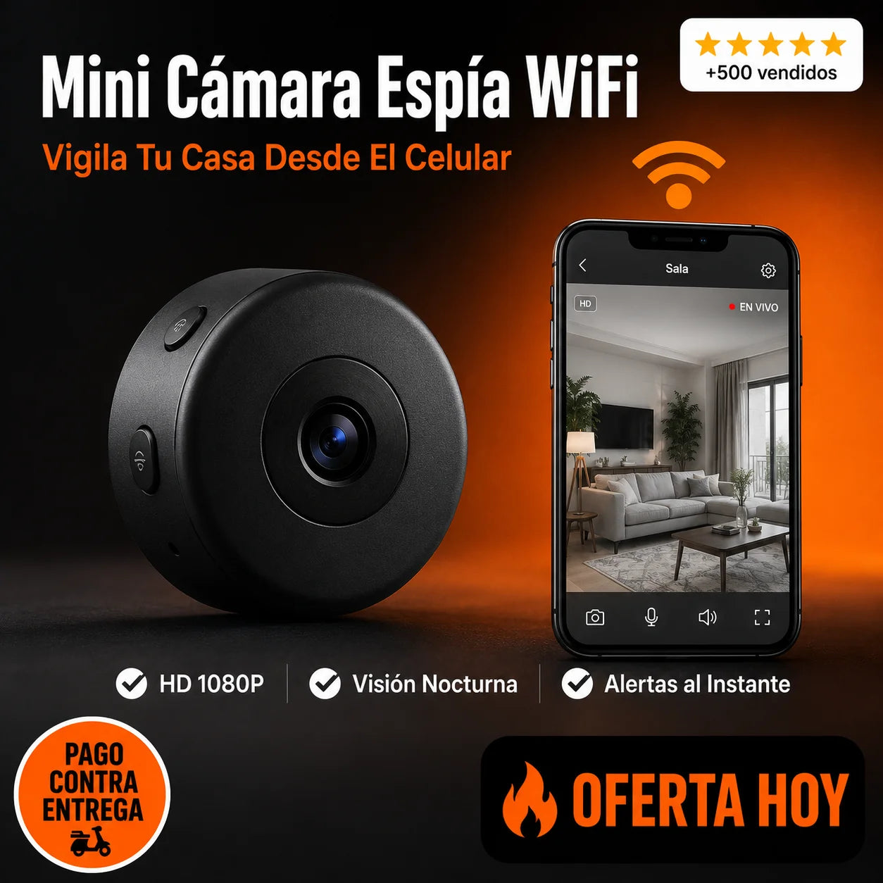 Mini Cámara Espía WiFi | Vigila Tu Casa Desde El Celular