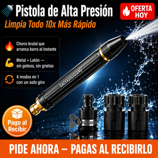 🚿 Pistola de Alta Presión | Limpia Todo 10x Más Rápido Sin Esfuerzo
