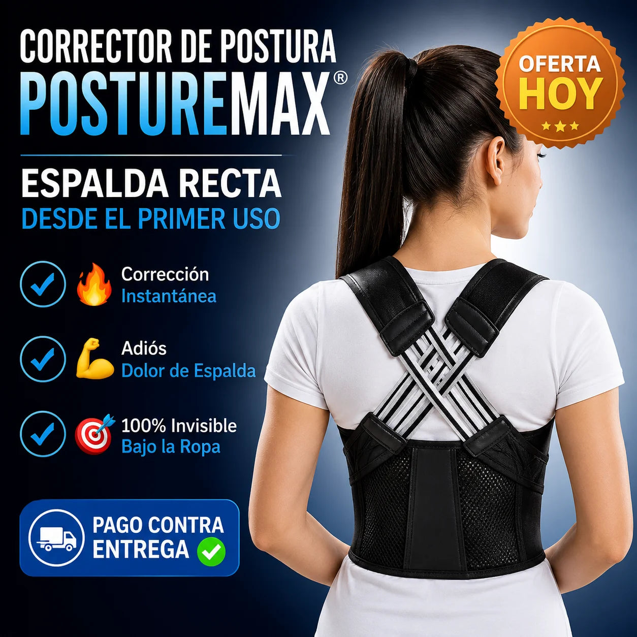 Corrector de Postura MAX® | Espalda Recta Desde el Primer Uso