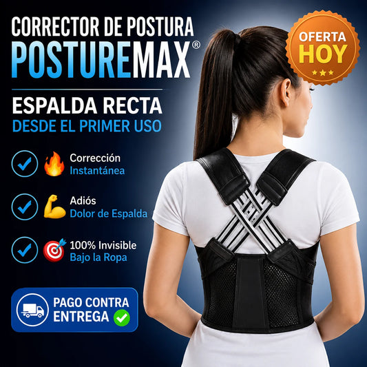 Corrector de Postura MAX® | Espalda Recta Desde el Primer Uso