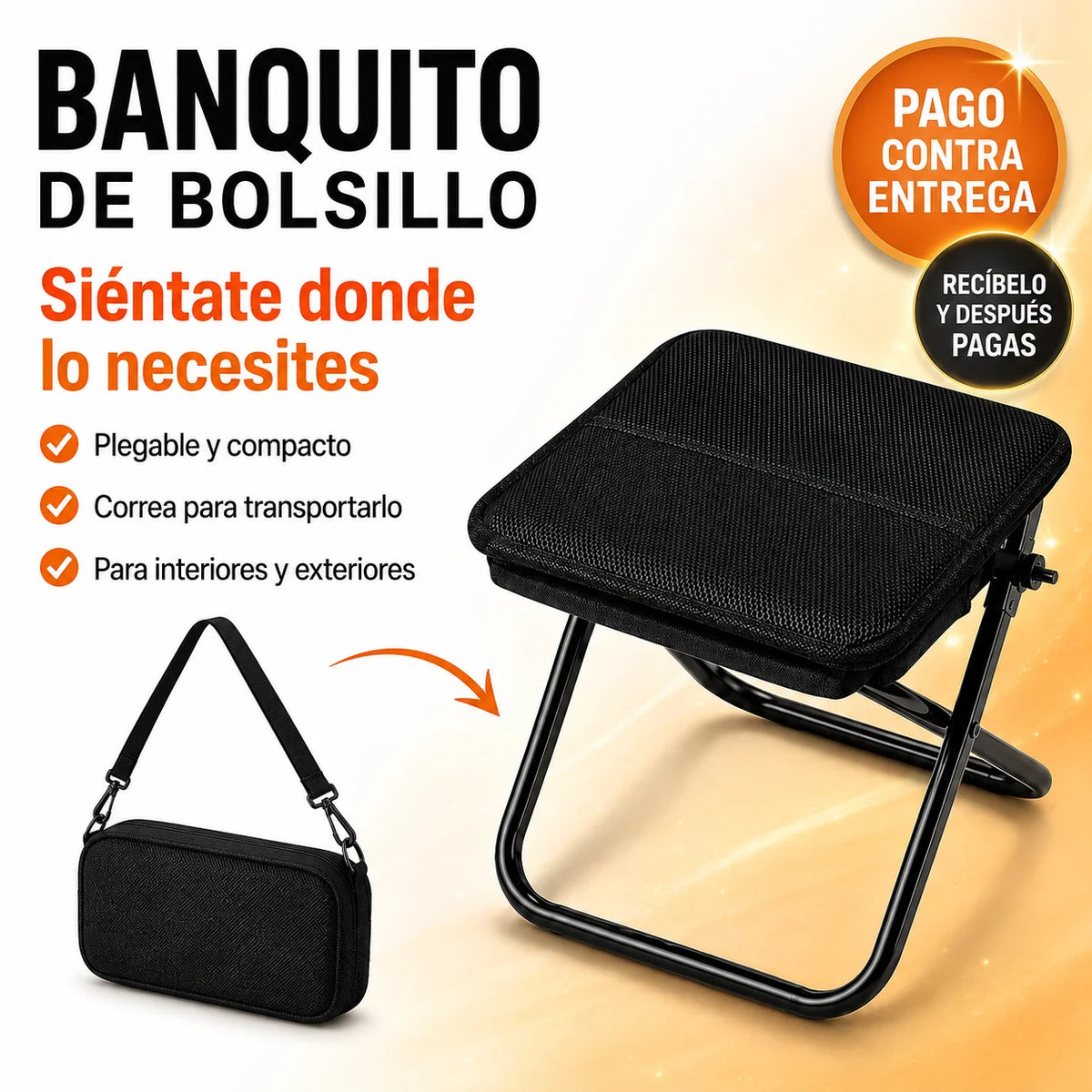 Banquito de Bolsillo | Siéntate Donde Lo Necesites