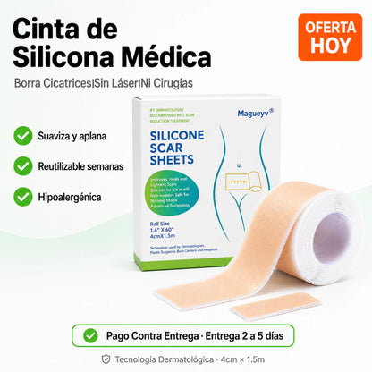 Cinta de Silicona Médica | Borra Cicatrices Sin Láser Ni Cirugías