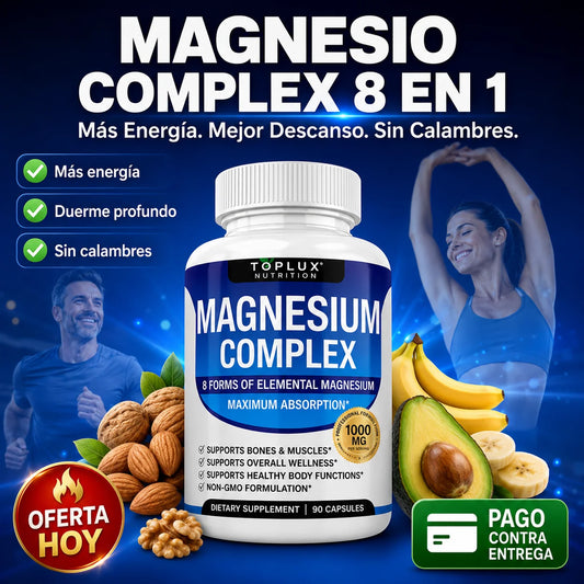 Magnesio Complex 8en1 | Más Energía y Mejor Descanso Desde el Primer Día