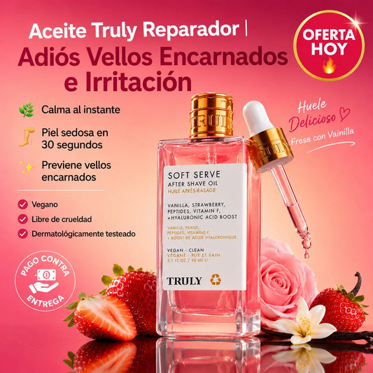 Aceite Truly Reparador | Adiós Vellos Encarnados e Irritación