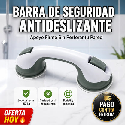 Barra de Seguridad Antideslizante | Apoyo Firme Sin Perforar tu Pared