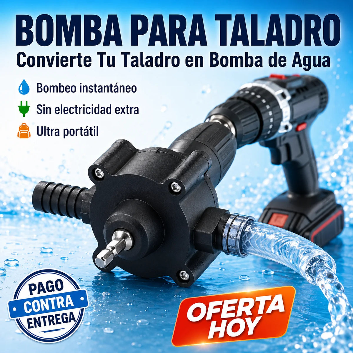 Bomba Para Taladro | Convierte Tu Taladro en Bomba de Agua