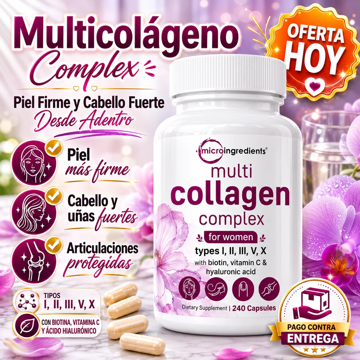 Multicolágeno Complex | Piel Firme y Cabello Fuerte Desde Adentro