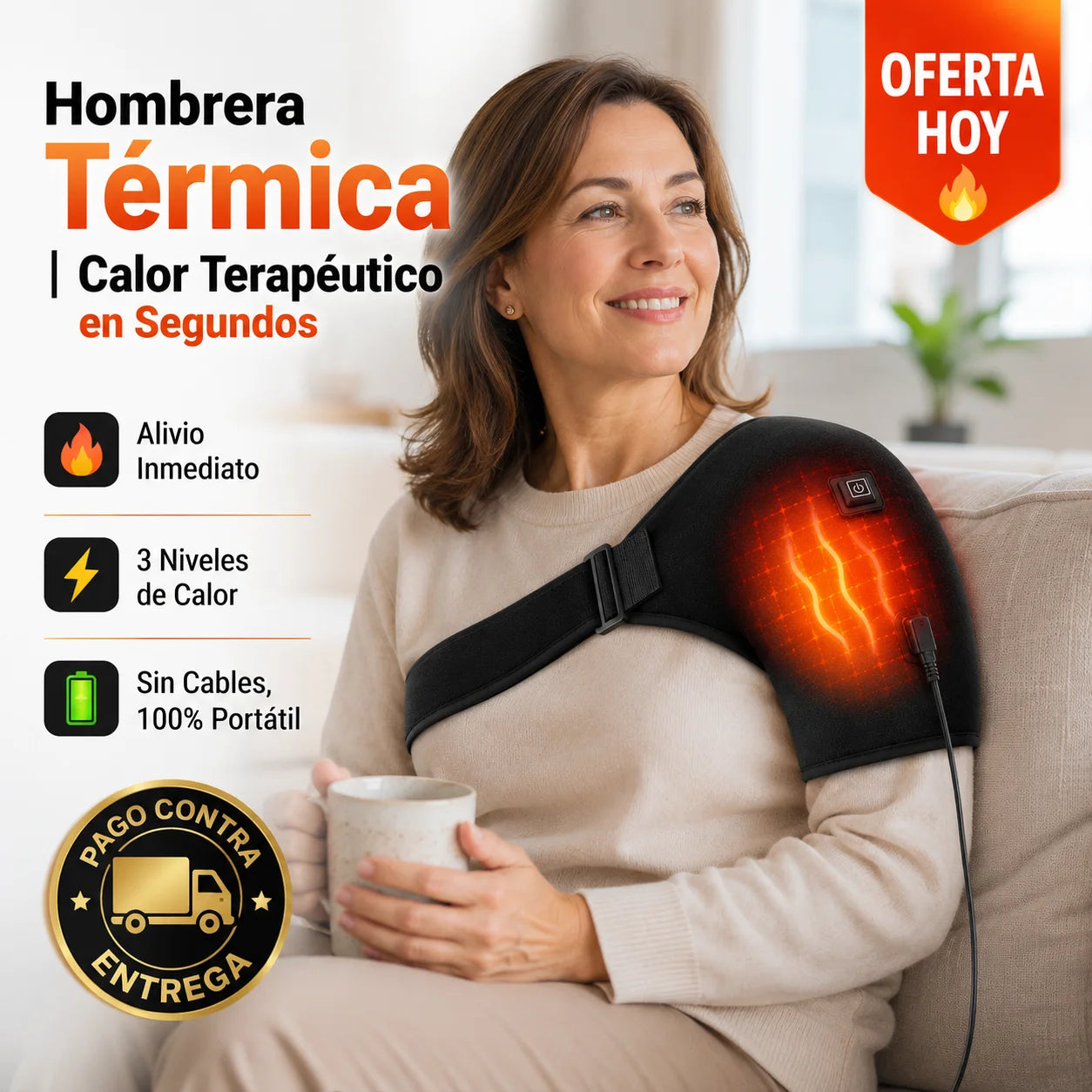 Hombrera Térmica | Alivio Rápido para Dolor de Hombro