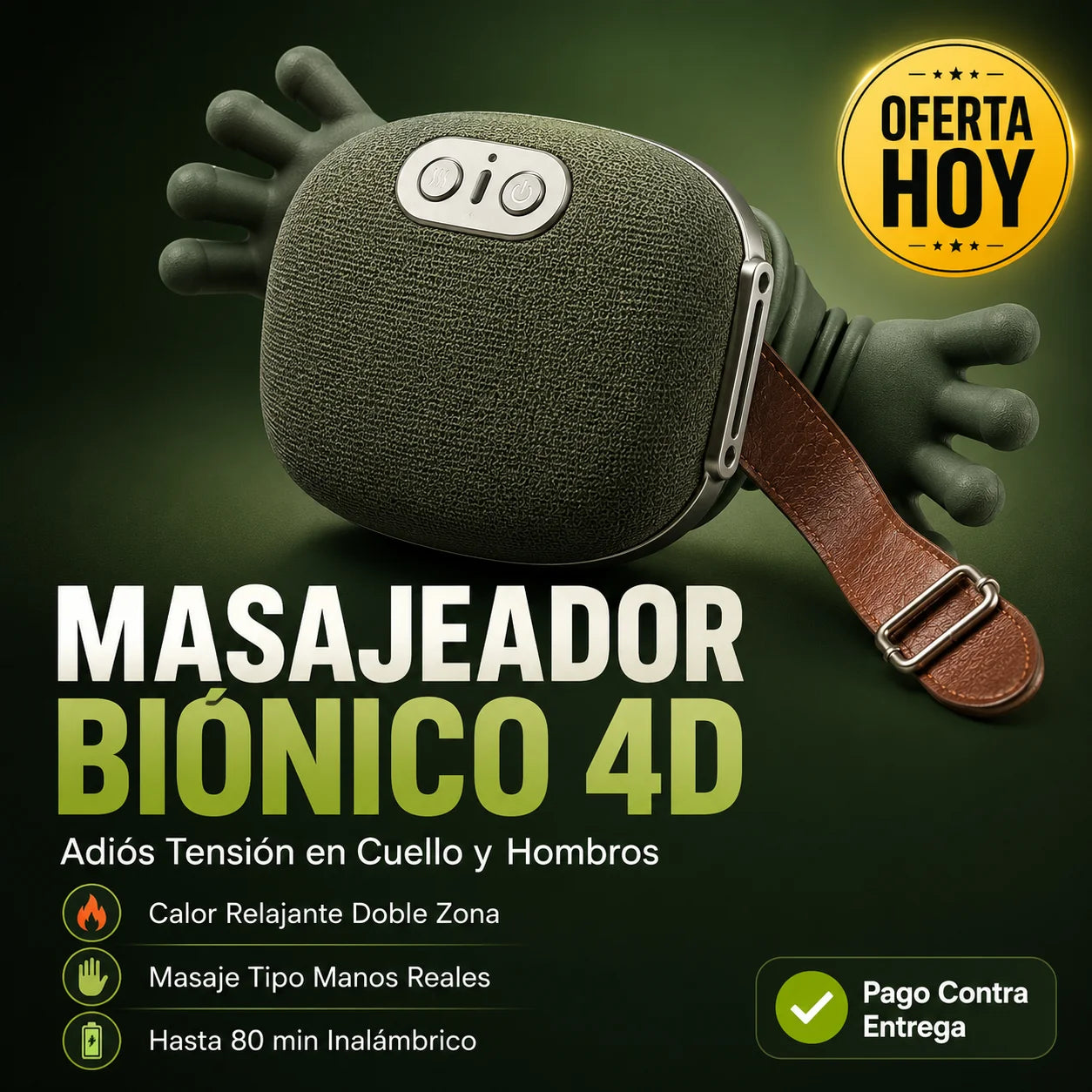 Masajeador Biónico 4D | Adiós Tensión en Cuello y Hombros