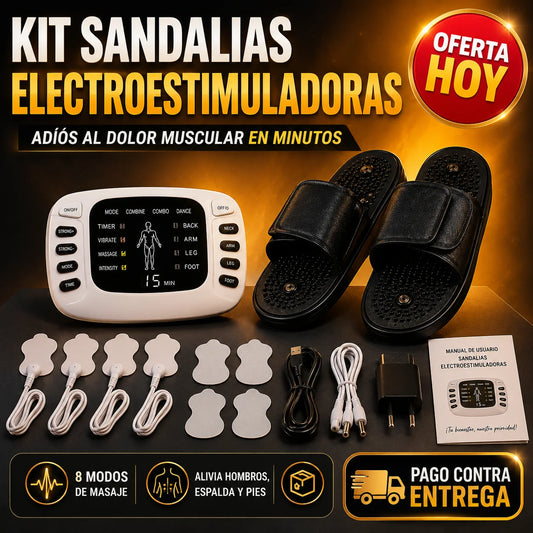Kit Sandalias Electroestimuladoras | Adiós al Dolor Muscular en Minutos