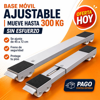 Base Móvil Ajustable | Mueve Electrodomésticos Pesados Sin Esfuerzo