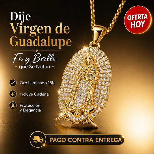 Dije Virgen de Guadalupe Grande | Fe y Brillo que Se Notan