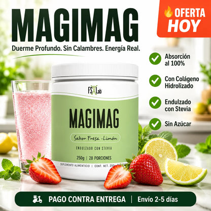 Magimag Citrato de Magnesio | Duerme Profundo, Relájate y Recupera Tu Energía