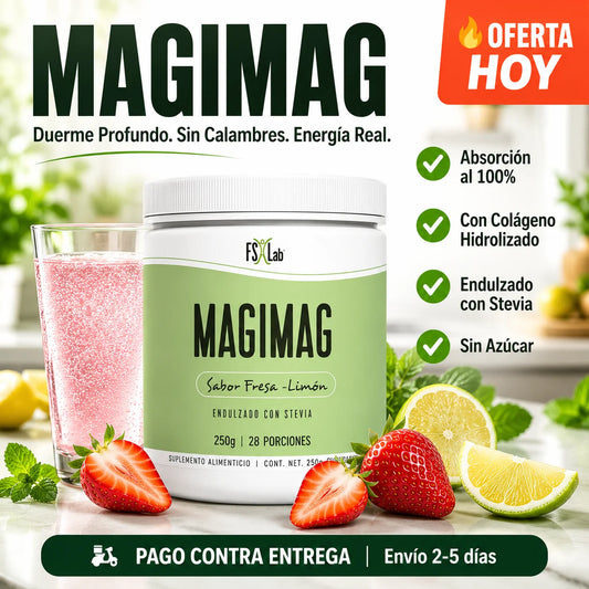 Magimag Citrato de Magnesio | Duerme Profundo, Relájate y Recupera Tu Energía