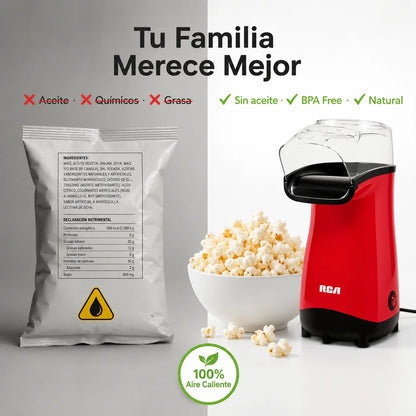 🍿 Máquina de Palomitas Eléctrica | Listas en Minutos, Sin Aceite