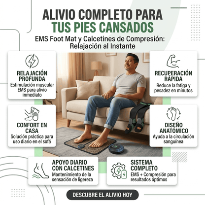Kit Alivio 24/7™ (Masajeador de Pies + Medias de Compresión)