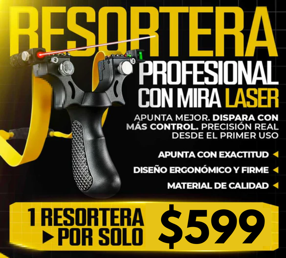 PuntoRojo™ | Resortera Profesional con Mira Láser