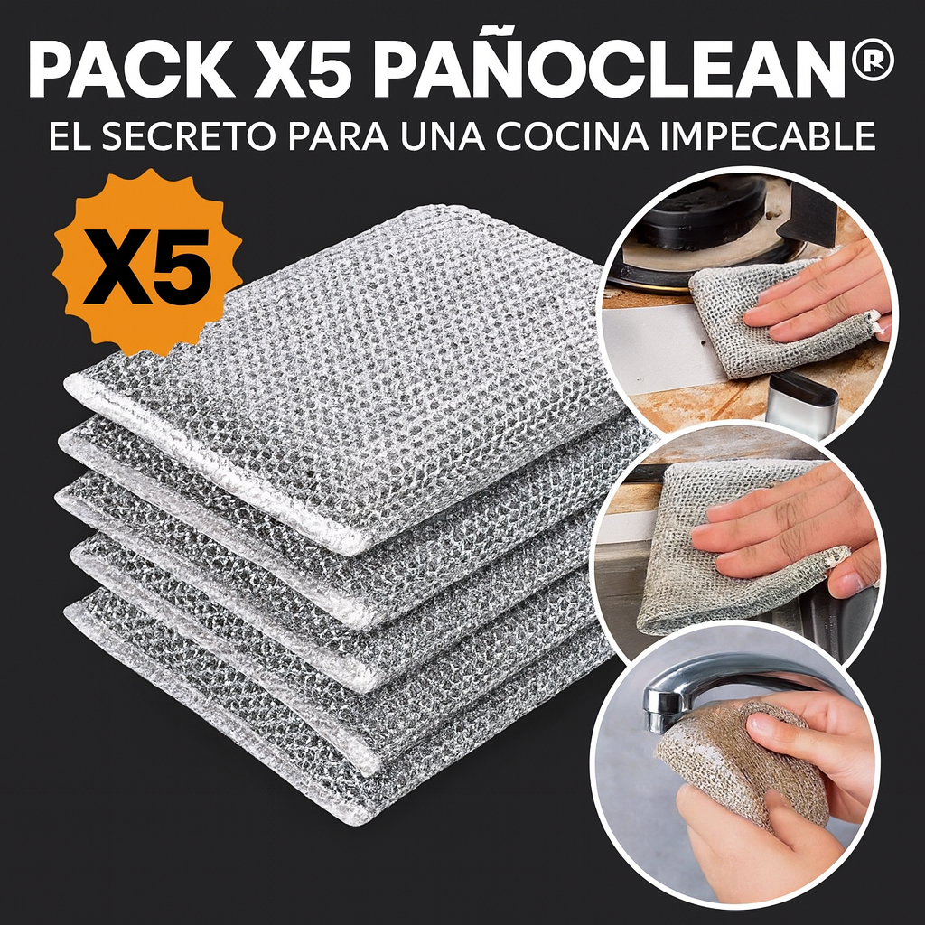 Pack x5 Paños Limpiadores de Cocina